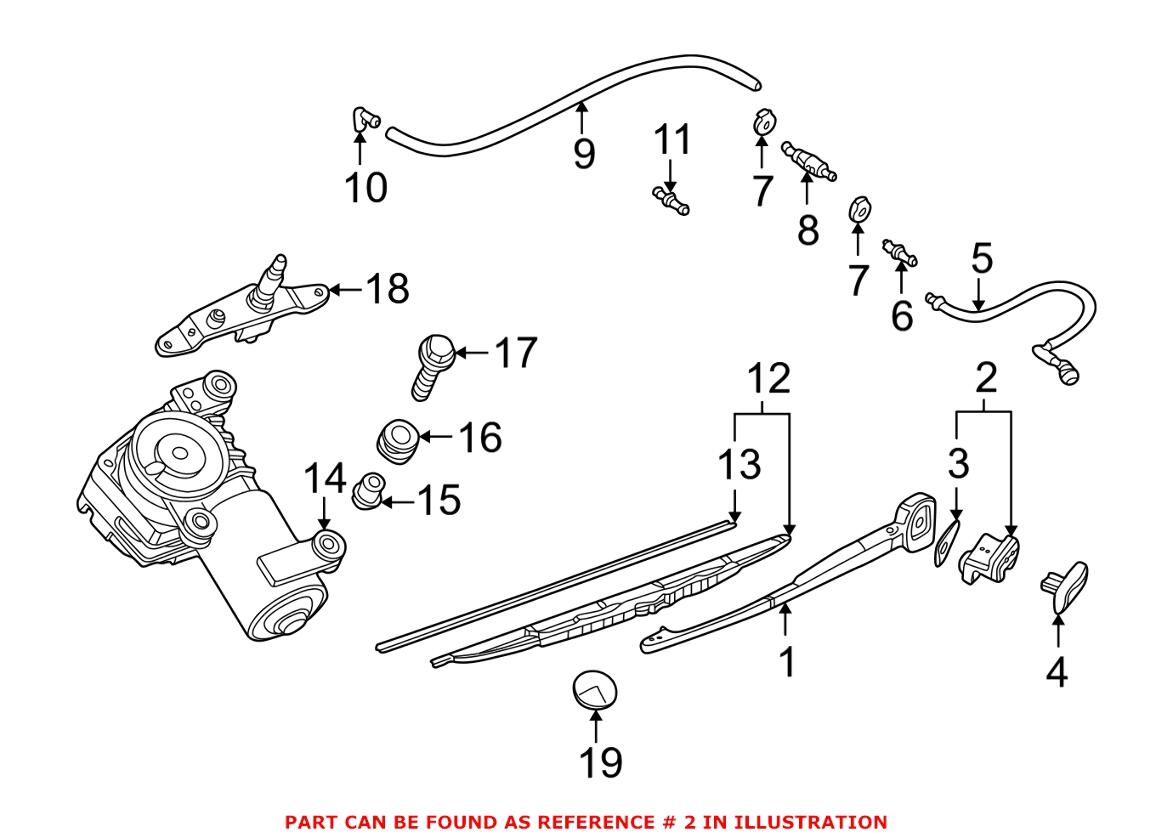 BMW Window Switch - Rear Hatch 61318363631